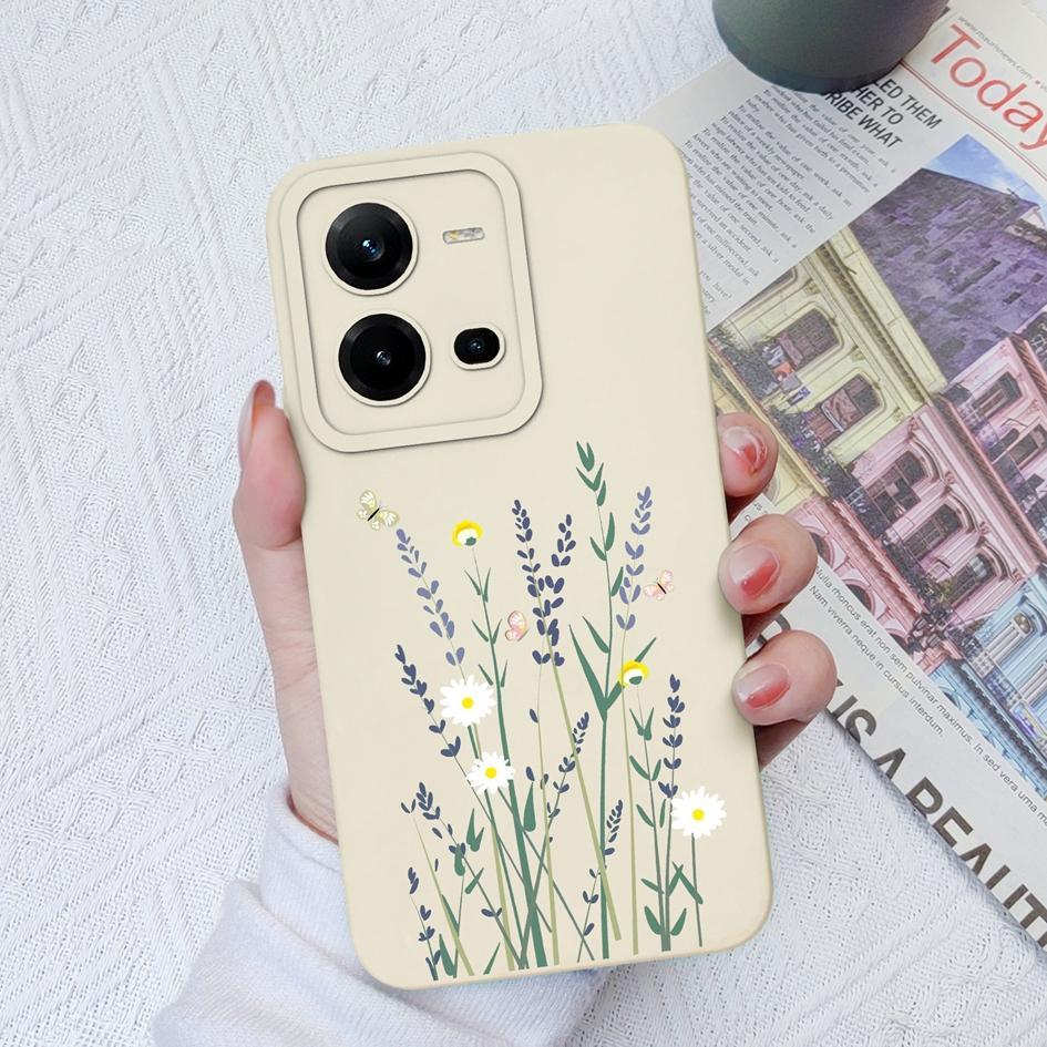 Чехол для телефона Vivo V9 V19 Neo V20SE V21E V23E V25E V27 Pro Z1 Z3 Z5X, модный защитный мягкий силиконовый чехол с цветком авокадо для Vivo, чехол для телефона, бампер