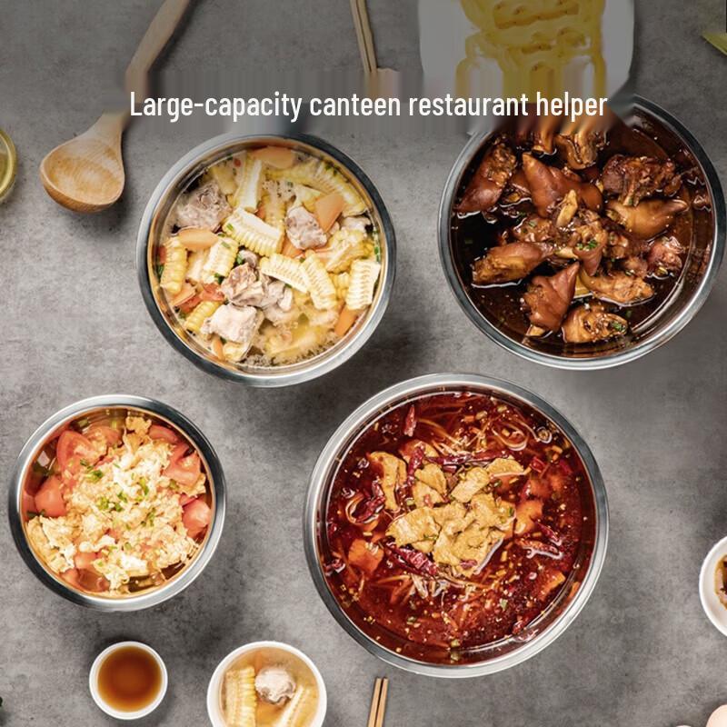 Chui Da Huang 304 Stainless Steel Basin and Sieve Set