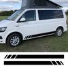2 шт., боковые наклейки на дверь автомобиля для Volkswagen VW Transporter T4 T5 T6 Caravelle Multivan Camper Van, виниловые наклейки, аксессуары