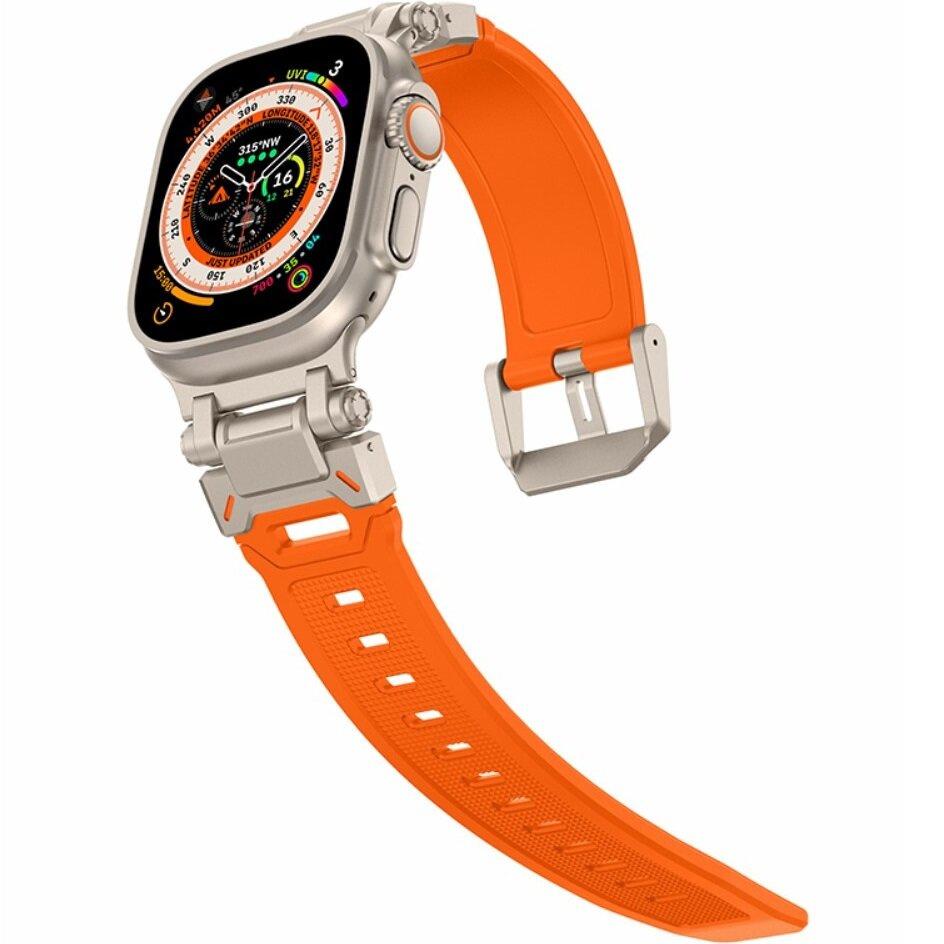 ERBORD ProTech Strap for Apple Watch 1/2/3/4/5/6/7/8/9/10/11/SE Ultra 1/2/3 42/44/45/46/49mm, Orange