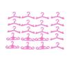 20 Pcs/lot Pink Hangers Dress Clothes Accessories For Barbie Doll