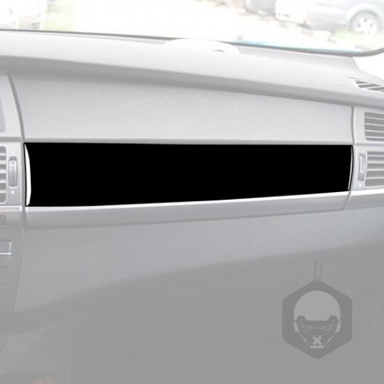 Глянцевая черная накладка на панель приборов со стороны пассажира для BMW X5 E70 2007-2009