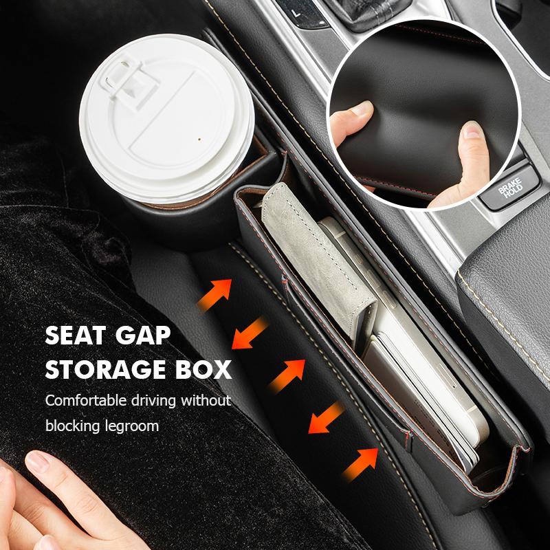 LQFH2 For KIA Car Door Side Seat Gap Storage Box Cup Holder Interior Accessories Rio K5 K2 Sportage Ceed Sorento Picanto Stinger Soul