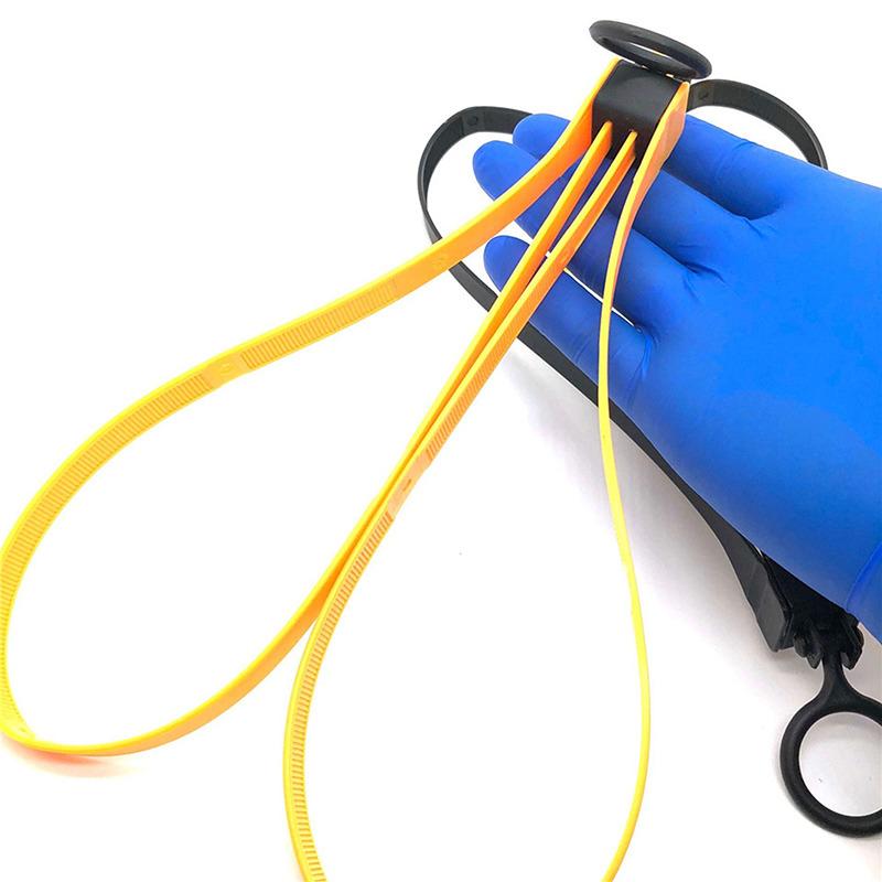 1 шт. Полицейские наручники одноразовые двойные гибкие пластиковые кабельные стяжки стяжка-молния манжета гибкие ограничения связывающая лента нейлоновая связывающая лента