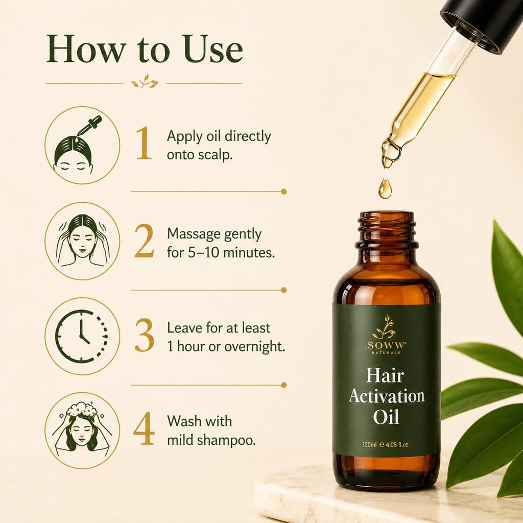 SOWW Naturals Активирующее масло для волос и кожи головы 120 мл