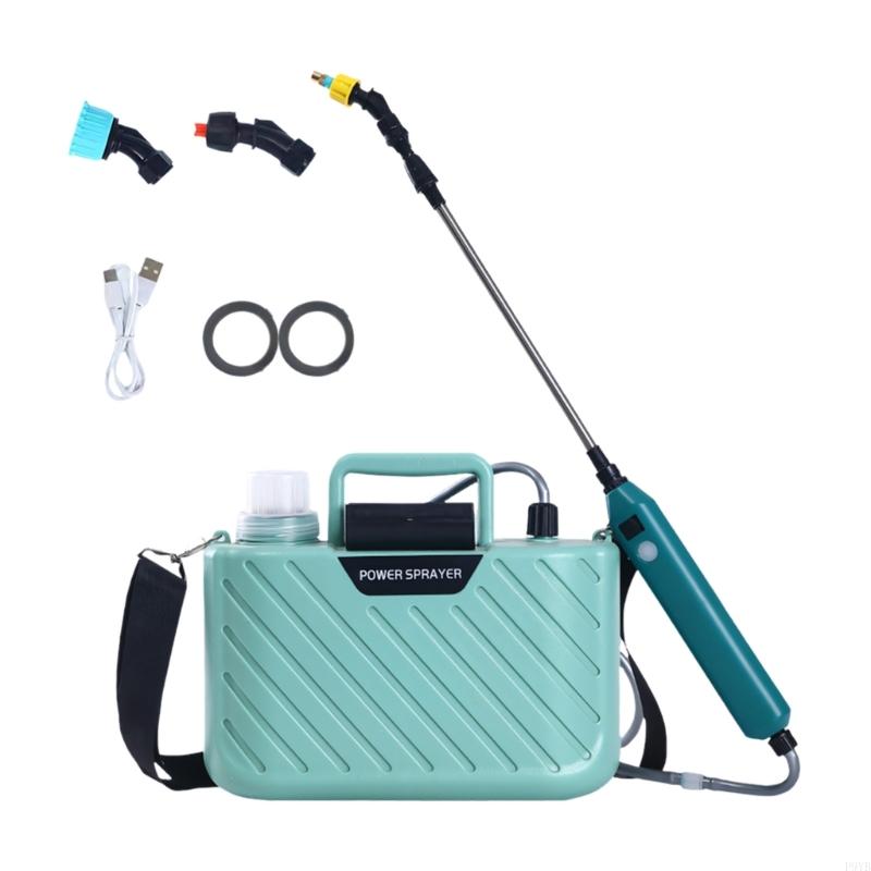 5L Electric Garden Water Dispenser Featuring Swiveling Nozzle And Shoulder Support For Home Gardening And Plant Care P9YB