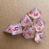 7pcs/lot Polyhedral Dice Set Double-Colors Dice D4 D6 D8 D10 D% D12 D20 for DND RPG Table Games