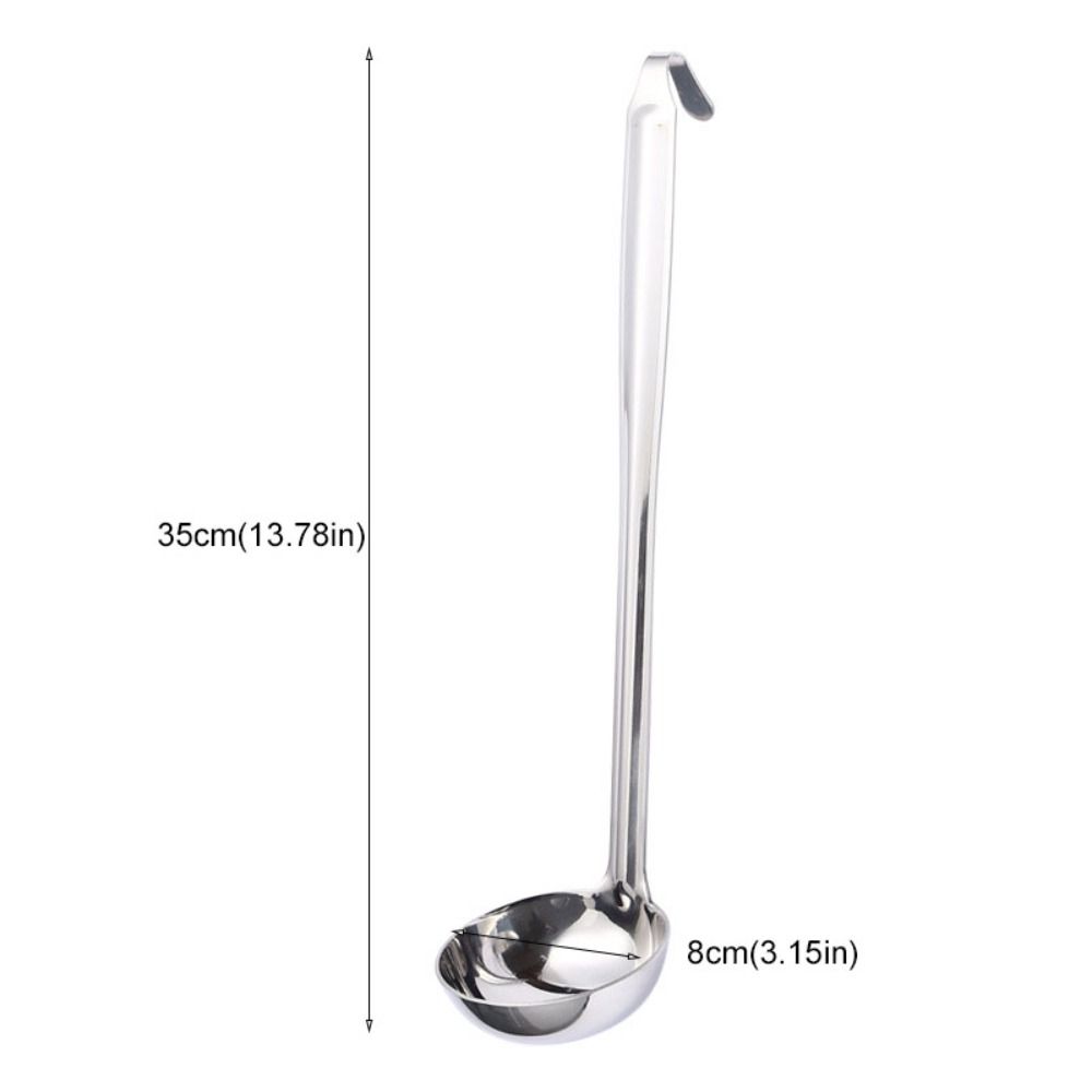 Прочный крючок Половник для супа с длинной ручкой Нержавеющая сталь Устойчивый к ржавчине Ложка с прорезями Утолщенный дуршлаг Для хот-пота