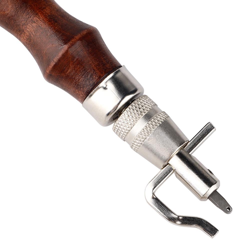 Interchangeable Heads Stitching Groover Tool Leather Craft Groover DIY Leather Craft