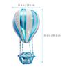 4 Pcs Hot Air Balloon Foil Decoration Aluminum Film Decorations Baby Toy Cake Topper Kids Birthday Party Helium