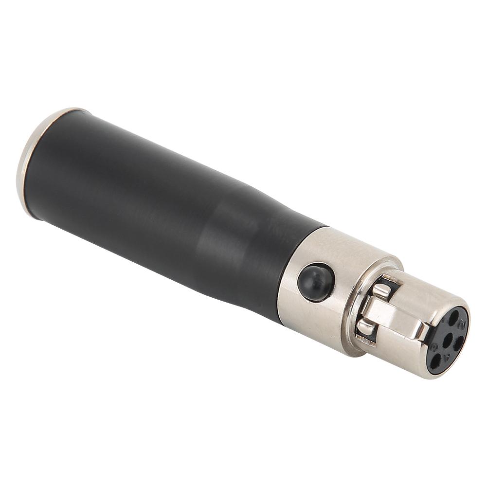 2 шт. Мини XLR 3-контактный папа к Мини XLR 4-контактный мама Корпус из цинкового сплава о Переходник-разъем