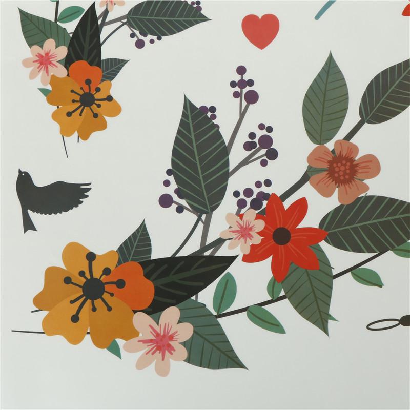 Цветы Птицы Клетка Наклейка На Стену Наклейки На Стену Искусство Для Дома Гостиная Спальня