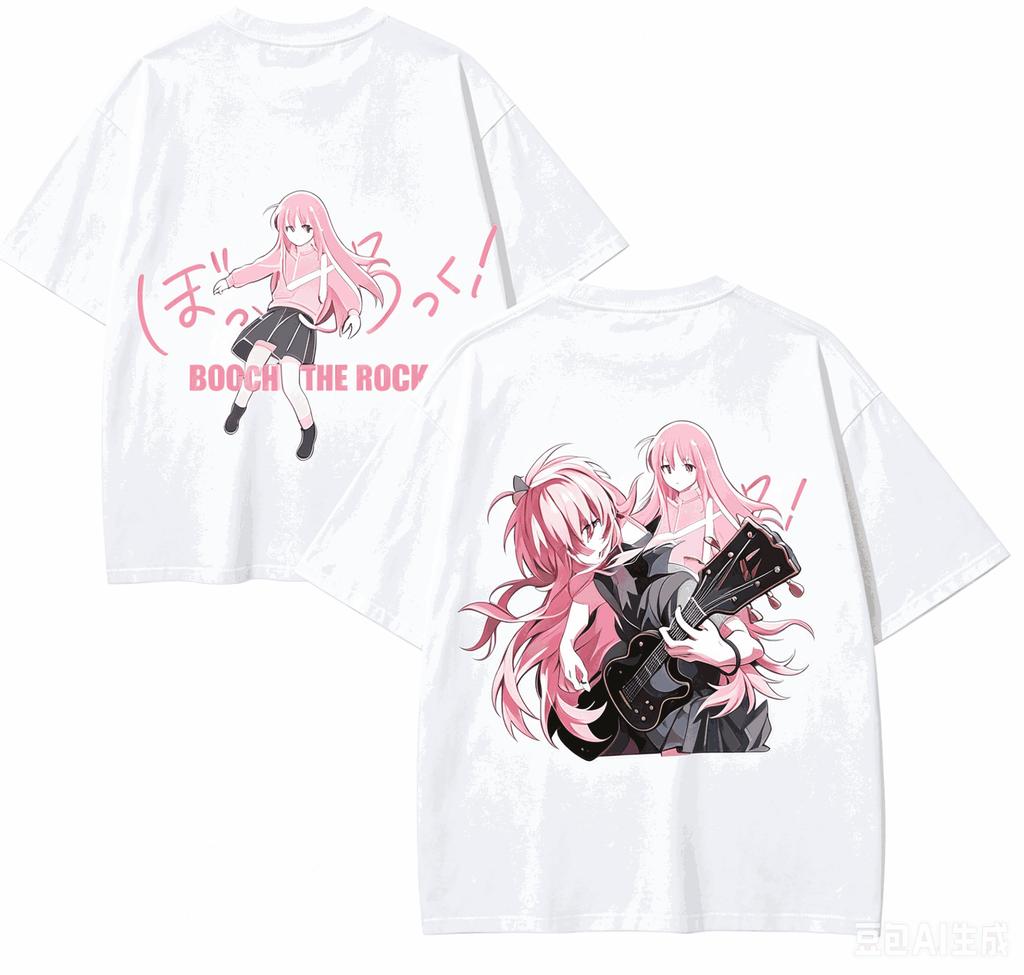 Bocchi The Rock Anime Lover TShirt Harajuku Cotton NewModel High Street Retro Fashion Oversized Unisex Hot Product Soft Gift