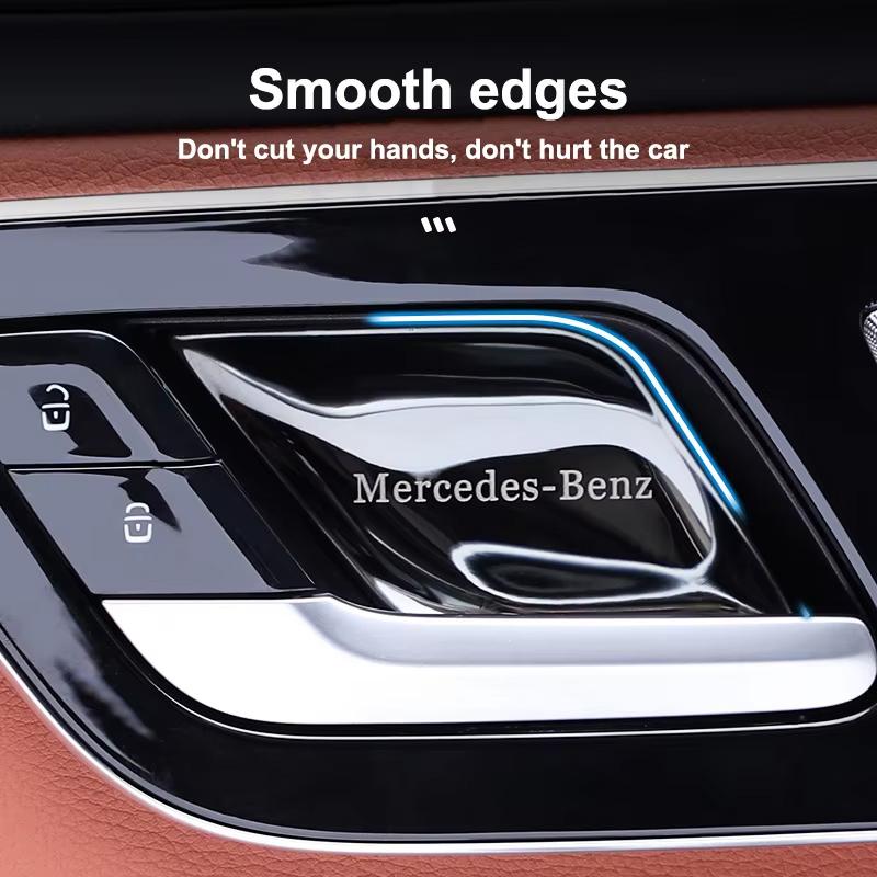 Car Interior Door Handle Bowl Film Sticker Decorative Decal For Mercedes Benz AMG A/B/C/E/S Class W206 W220 W205 W211 W212 W168. QQ68