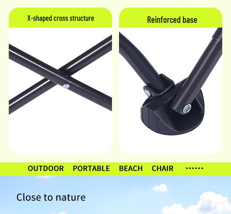 Portable Outdoor Folding Moon Chair for Camping and Beach