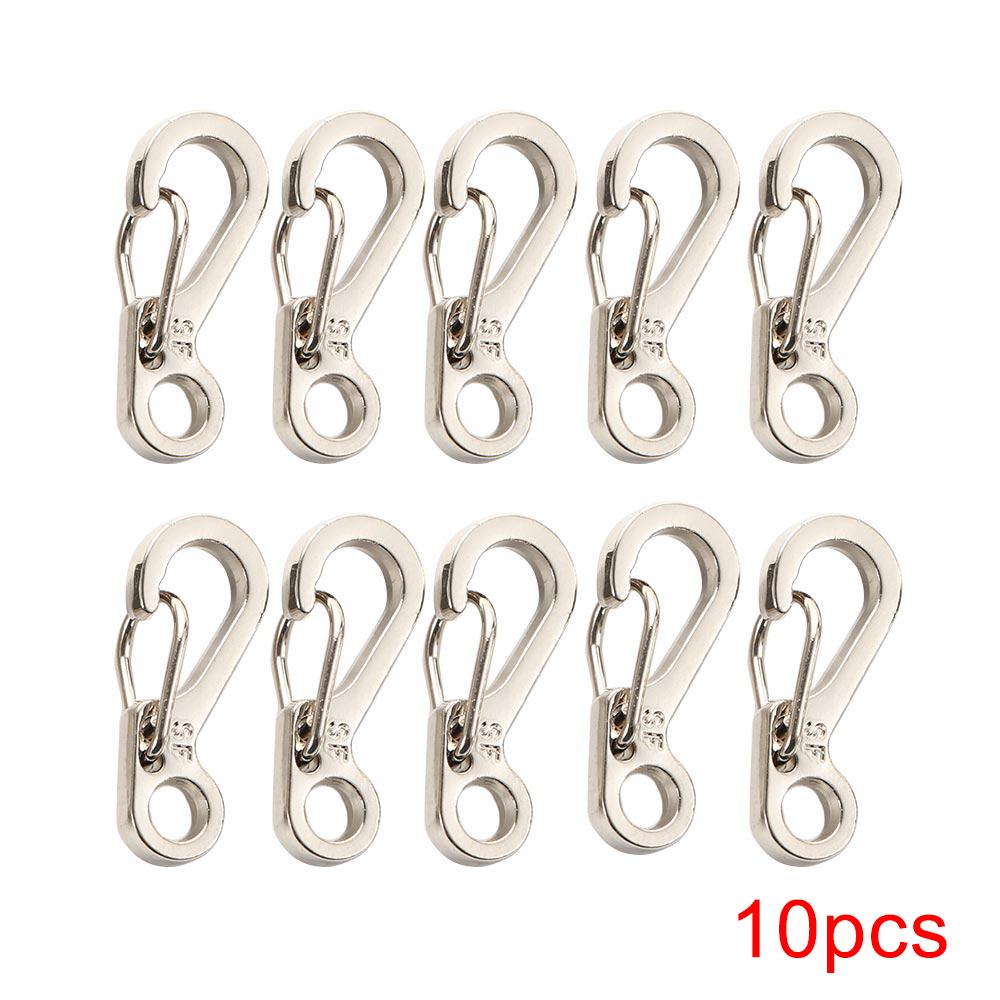 10/20 шт. Мини-карабины для выживания на открытом воздухе, рюкзак с застежкой-крючком, брелок для ключей, EDC, небольшие подвесные тактические принадлежности для кемпинга