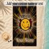 Beach TowelNirvana Custom Name Text Personalized Soft Towel for Beach Pool Indoor Home Decor Gift