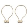 1 Pair Magnetic Curtain Tiebacks, Twisted Rope Curtain Holdbacks, Simple Decorative Draperies Holders for Bedroom Living Room Kitchen