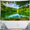 Природный пейзаж гобелен настенный красивый богемный растительный принт полиэстер украшение стены спальни фоновая ткань