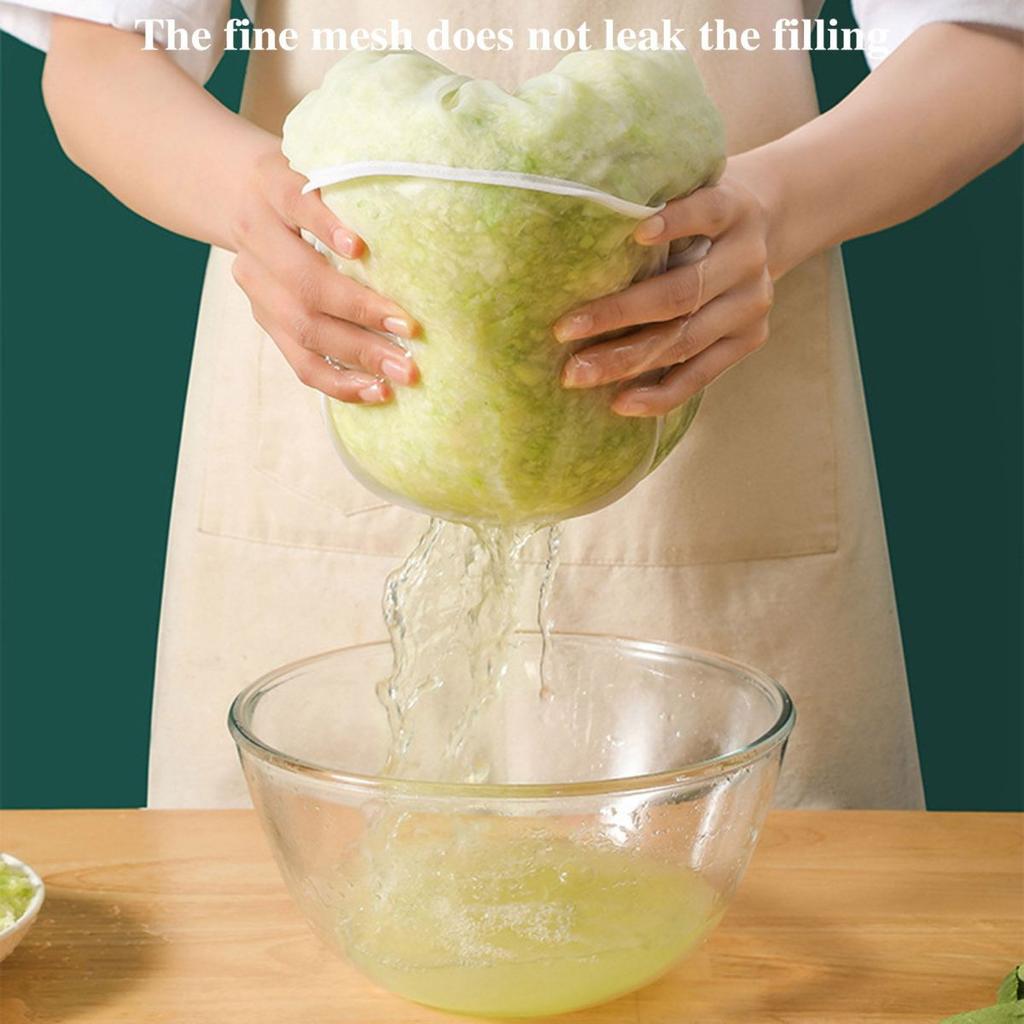 3 шт. сетчатых мешочка из марли для орехового молока, соевого молока, многоразовые мешочки для процеживания начинок для пельменей, неотбеленный тканевый фильтр