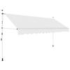 Retractable Awning - vidaXL - 350 Cm - Cream - Manual - Weather-resistant