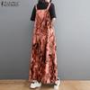 ZANZEA Women Summer Loose Printed A-Line Jumpsuits