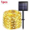42M400Leds Солнечный светодиодный светильник, уличная гирлянда, садовая гирлянда на солнечных батареях, водонепроницаемая рождественская гирлянда для сада, украшение на открытом воздухе
