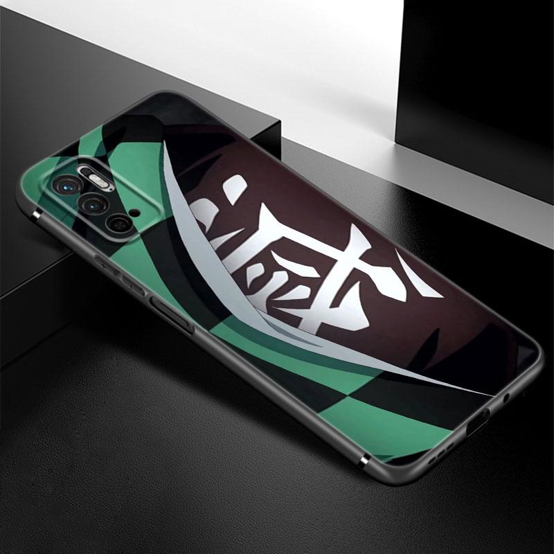 Чехол для телефона с изображением аниме «Убийца демонов» для Xiaomi Redmi Note 7 8 9 10 Lite 11 11E 11T 12 Pro 11S 4G 10T 5G 8T 9S 10S, мягкий черный чехол из ТПУ