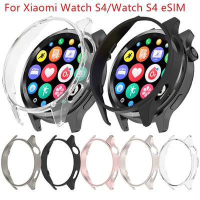 Чехол из поликарбоната для Xiaomi Watch S4 Watch S4 eSIM Smart Watch Protector Hard PC Противоударный бампер Xiaomi Watch S 4 ESIM Cover