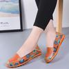 Women Shoes Ballet Summer Flower Print Women Shoes Genuine Leather Loafers Ladies Flats Shoes Woman