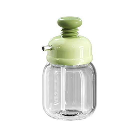 100ml Glass Seasoning Bottle Press-and-Control Cruet Container Oil Soy Sauce Vinegar Dispenser Kitchen Tool