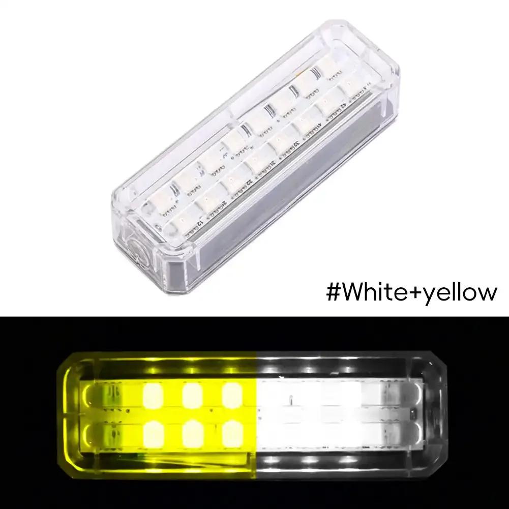 Автомобильный предупреждающий свет на солнечной энергии Светодиодный фонарик Индикатор Ночной световой сигнал Стробоскопический предупреждающий свет Ходовой фонарь Прозрачный для всех транспортных средств