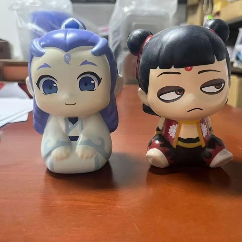 Игрушка-мялка Нечжа/Аобин Персонаж Снятие стресса TPR Сжимаемая игрушка Идеально подходит для использования в офисе или дома Студенческая игрушка для релаксации