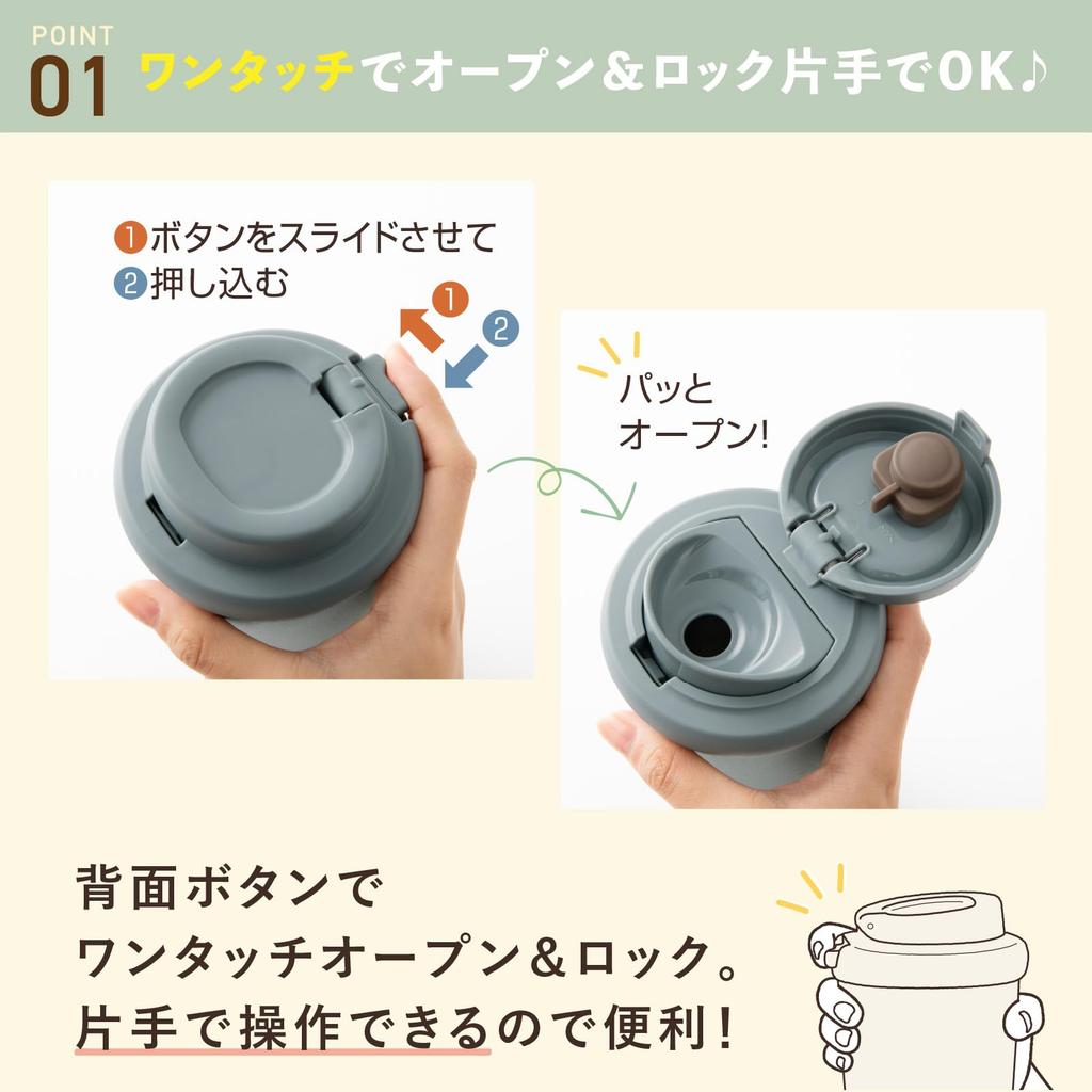 Бутылка для воды Peacock объемом 300 мл, вакуумная изоляция, термостакан One Touch, широкое горлышко, антибактериальная кружка, бутылка-термос, белый W The-peacock 0,3 л