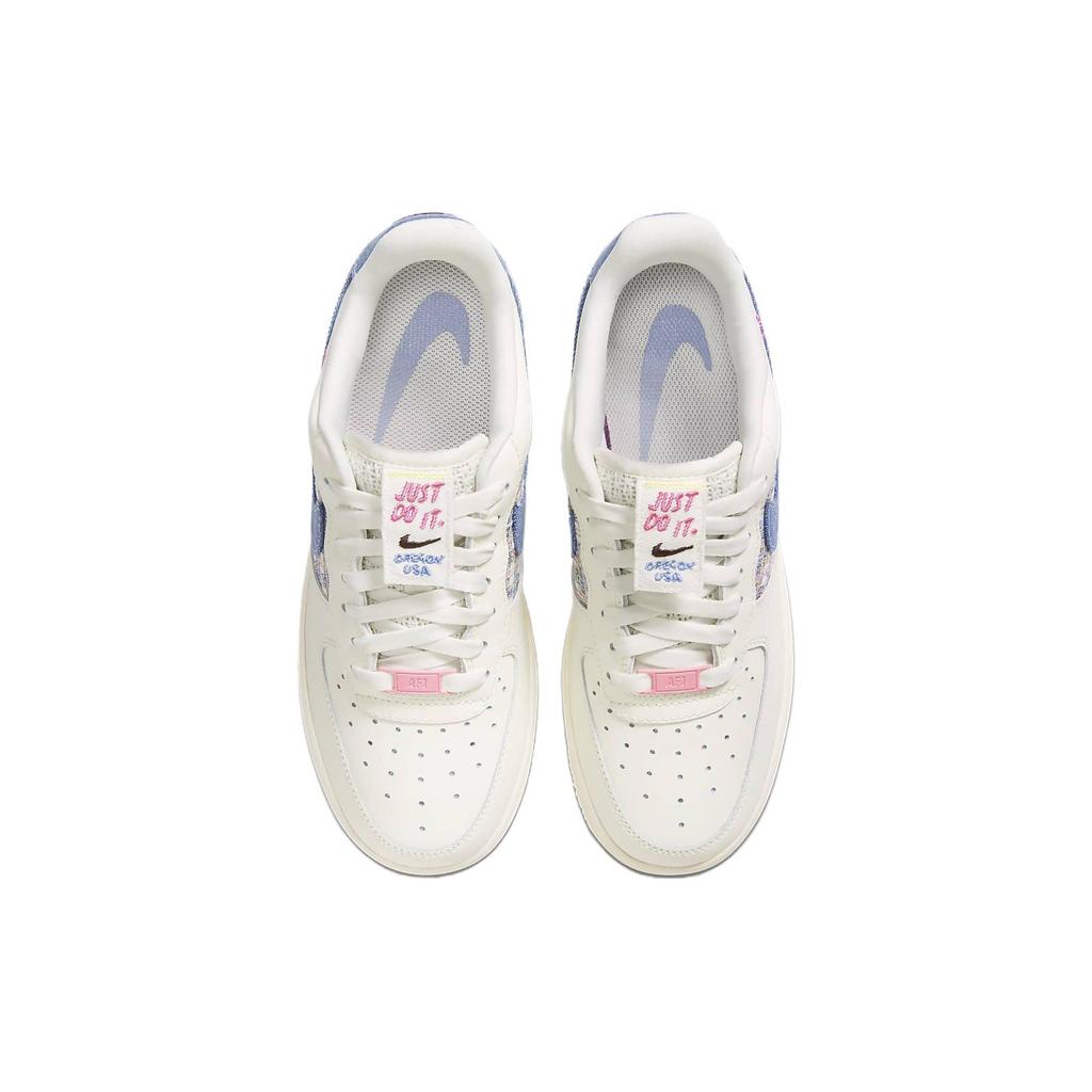 Nike Air Force 1 Low 07 LX Denim Bouclé Женские кроссовки White Sail Blue-Whisper FJ7740-141