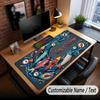 Decorative Artwork Theme Custom Mouse Pad Personalized With Name Text Customized Desk Mat For Office Home Decor