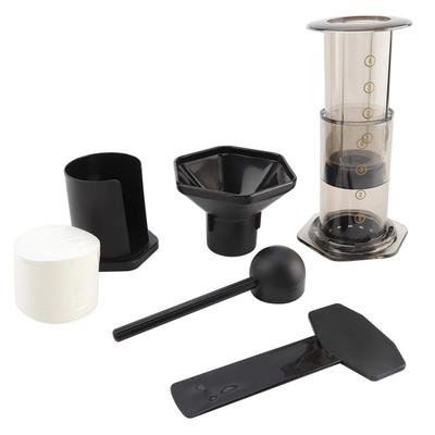 Кофеварка и эспрессо-машина Asixxsix Aeropress, набор для приготовления кофе эспрессо с мини-кофемолкой и фильтровальной бумагой для быстрого приготовления вкусного кофе