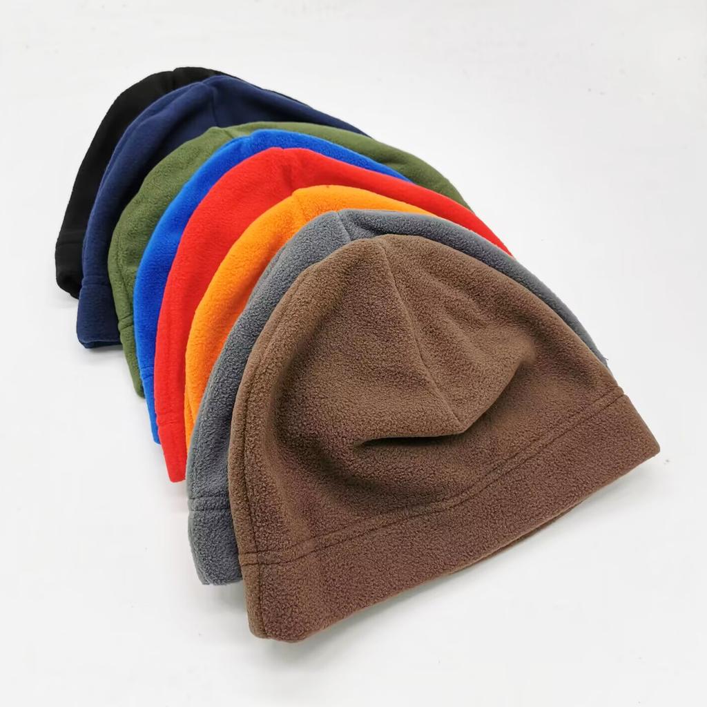 Осенне-зимняя флисовая шапка, теплая мужская и женская шапка