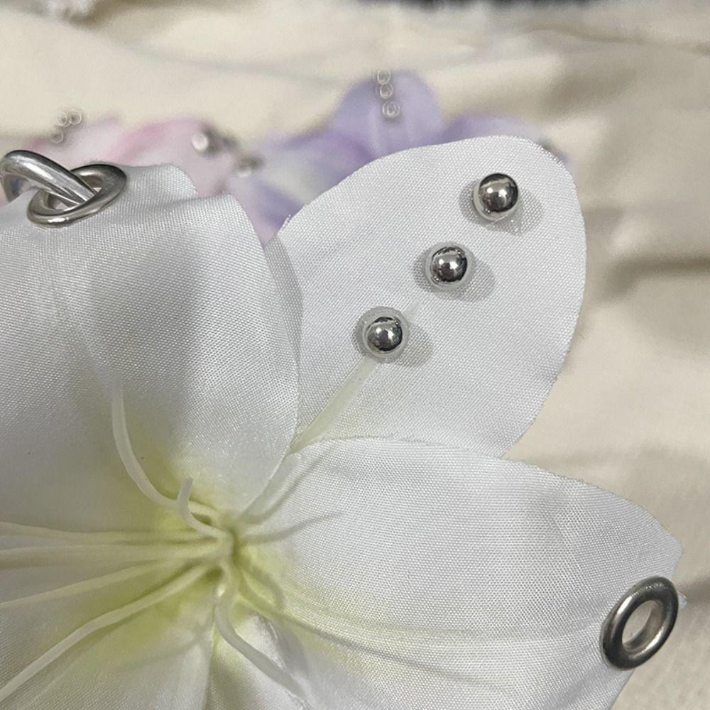Keychains Flower Keychain Phone Charms Bag Pendant Imitation Flowers Pendant  Gift Jewelry