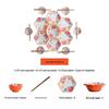 Qianhua Zhike 19-Piece Ceramic Floral Dinnerware Set