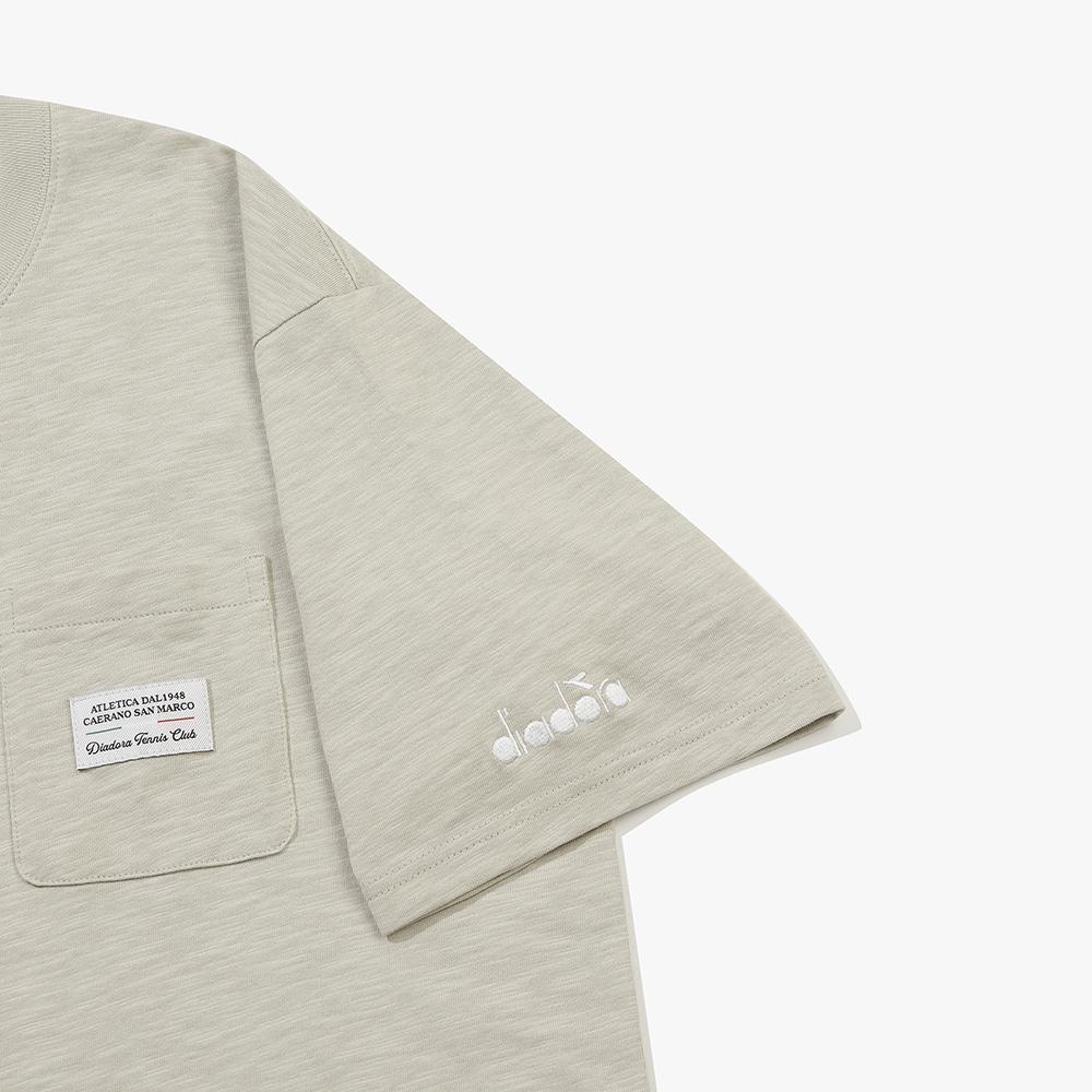 Diadora Бежевая футболка с коротким рукавом и гербом