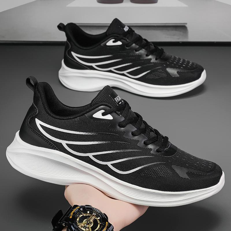 Men Tennis Shoes Mesh Comfortable Flat Walking Outdoor Sports Training Sneakers Lightweight Gym Jogging Shoes for Men