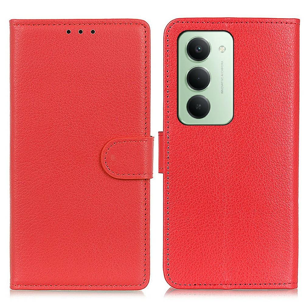 Для Xiaomi Redmi 15 5G (Глобальный) (169 мм) Чехол-кошелек из искусственной кожи, чехол для телефона с текстурой личи