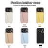 Luxury PU Leather Cell Phone Case with Shoulder Strap Makeup Mirror Foldable Wallet for iPhone Air 17 16 15 14 13 12 11 Pro Max