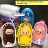 Для LABUBU MONSTERS Прозрачный Цветной Защитный Чехол Аксессуары для Кукол Органайзер Плюшевая Кукла Сумка для Демонстрации На Улице с Брелоком