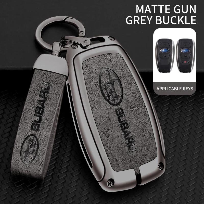 Car Key Chain Metal Key Shell Car TPU Zinc Alloy Key Case Bag For Subaru STI Outback Brz Wrx Xv Ascent Forester Impreza Legacy cy5