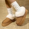 Зимние женские теплые плюшевые короткие сапоги для снега, повседневная обувь, новые замшевые меховые ботильоны челси, плоская платформа, женские туфли, сапоги