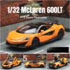 1/32 McLaren 600LT Super Sport игрушечная модель автомобиля литая металлическая миниатюрная модель транспортного средства со звуком и светом коллекция подарок для детей
