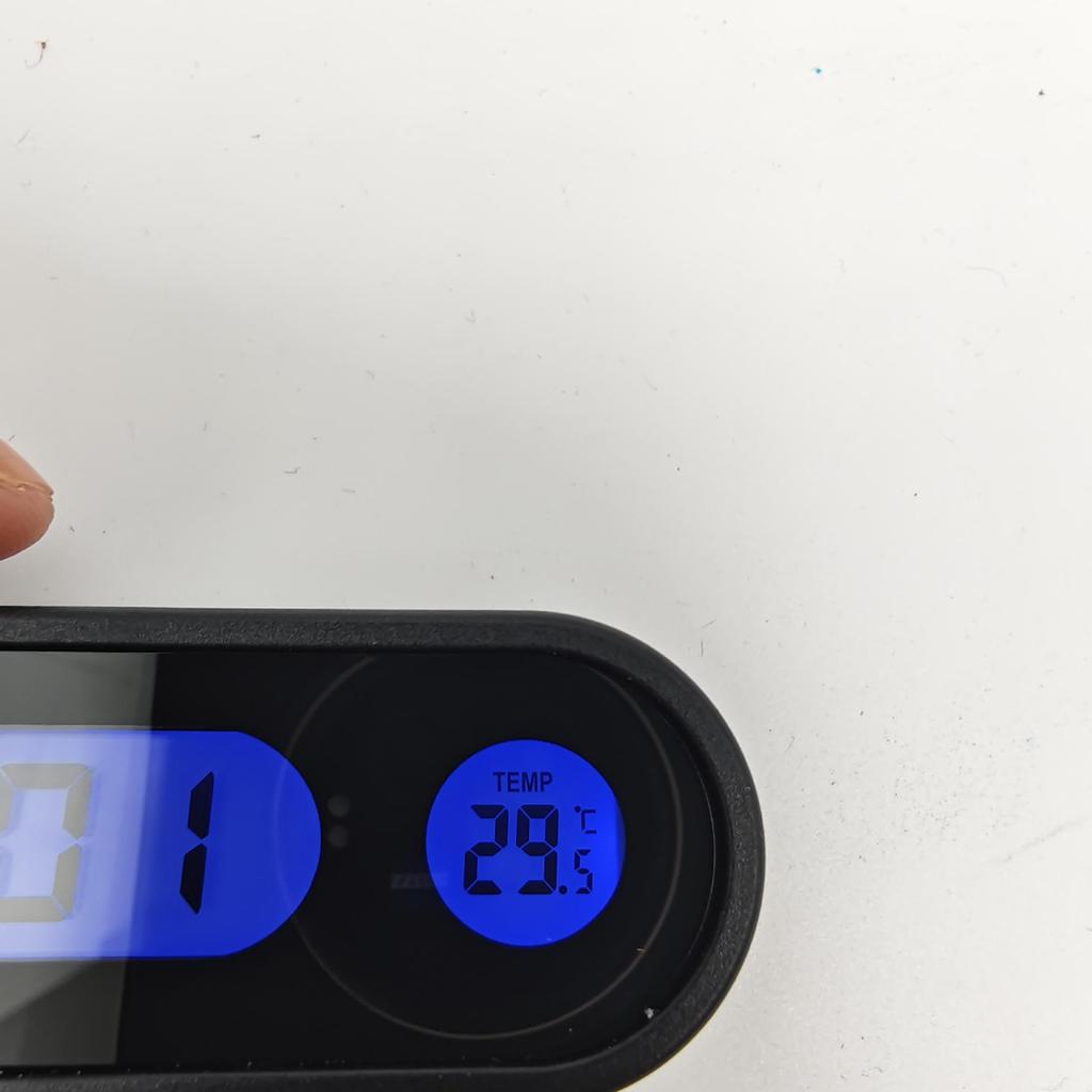 Автомобильный светящийся часы и термометр с креплением на воздуховод