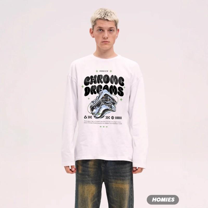 American Vintage Style Graphic Sweatshirt Unisex Loose Fit Casual Long Sleeve Top Teens